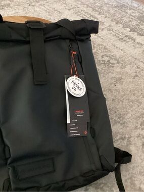 PRVKE V4 Black Men's Roll-Top Backpack
